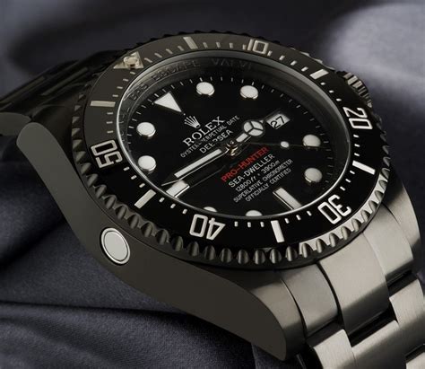 rolex sea dweller matte black|Rolex Sea-Dweller bezel.